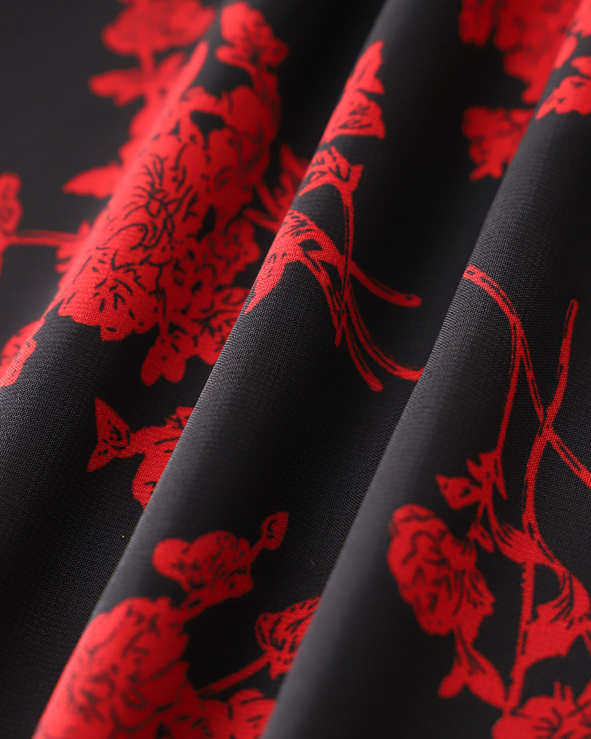 Siyah Çiçekli Şifon Slip Maksi Elbise