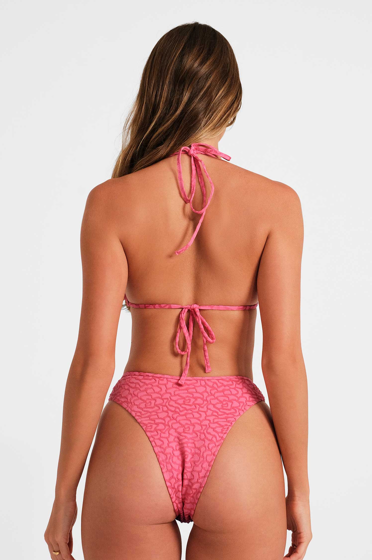 Isabelle Orta Kapalı Alt / Rosy Glow Jacquard
