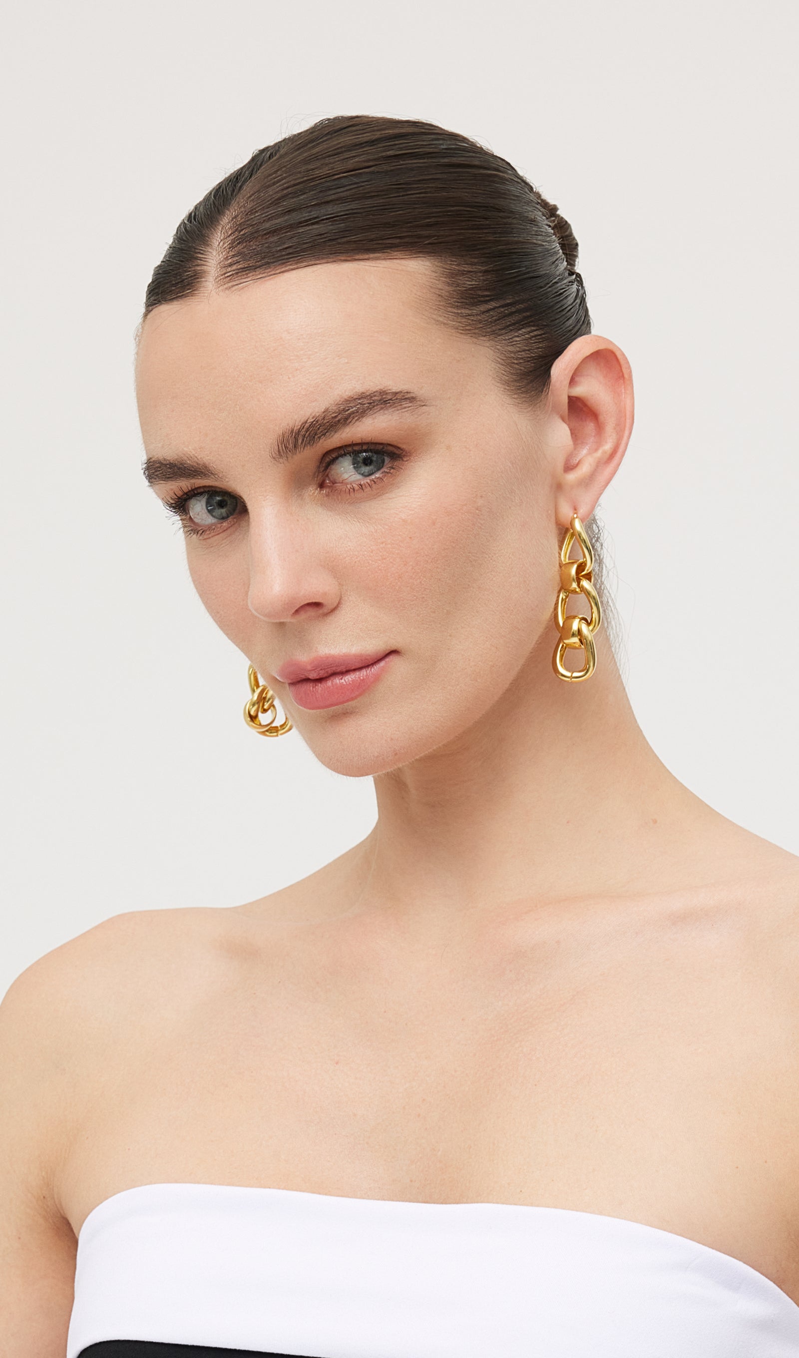 Metal Zincir Küpeler