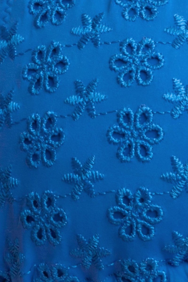 Makayla Fırfırlı Cesur Alt / Sapphire Eyelet