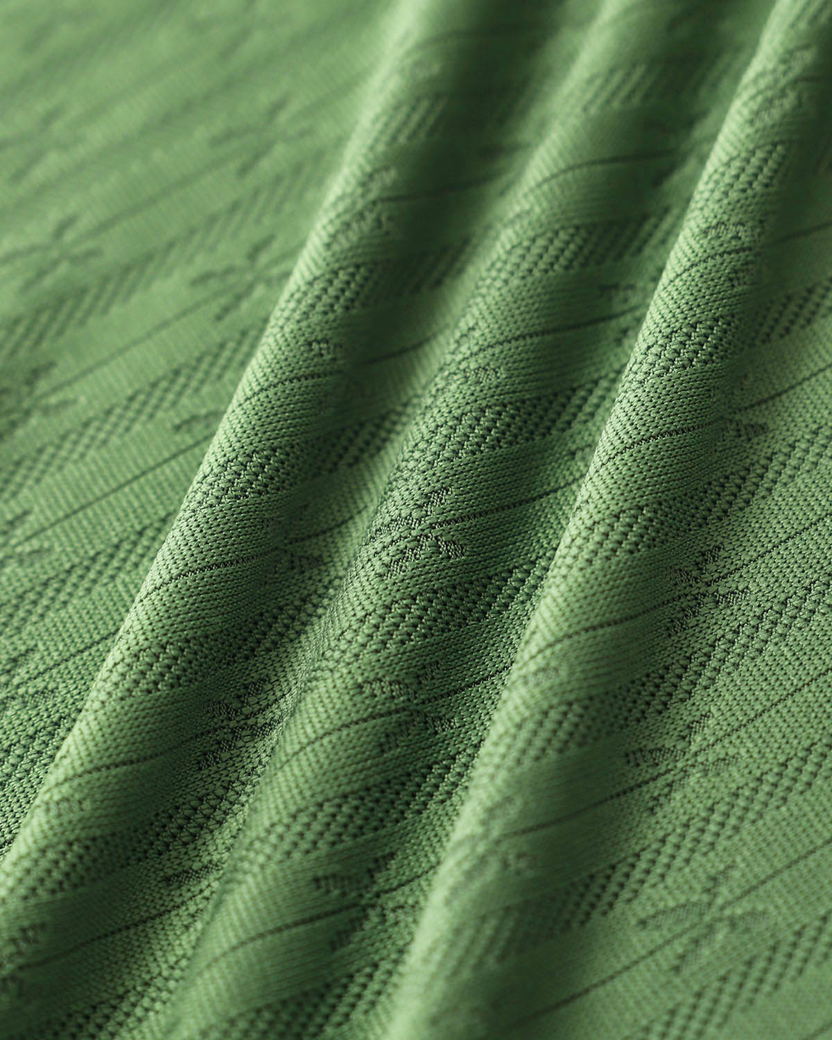 Yeşil Tekne Yaka Örgü Atlet