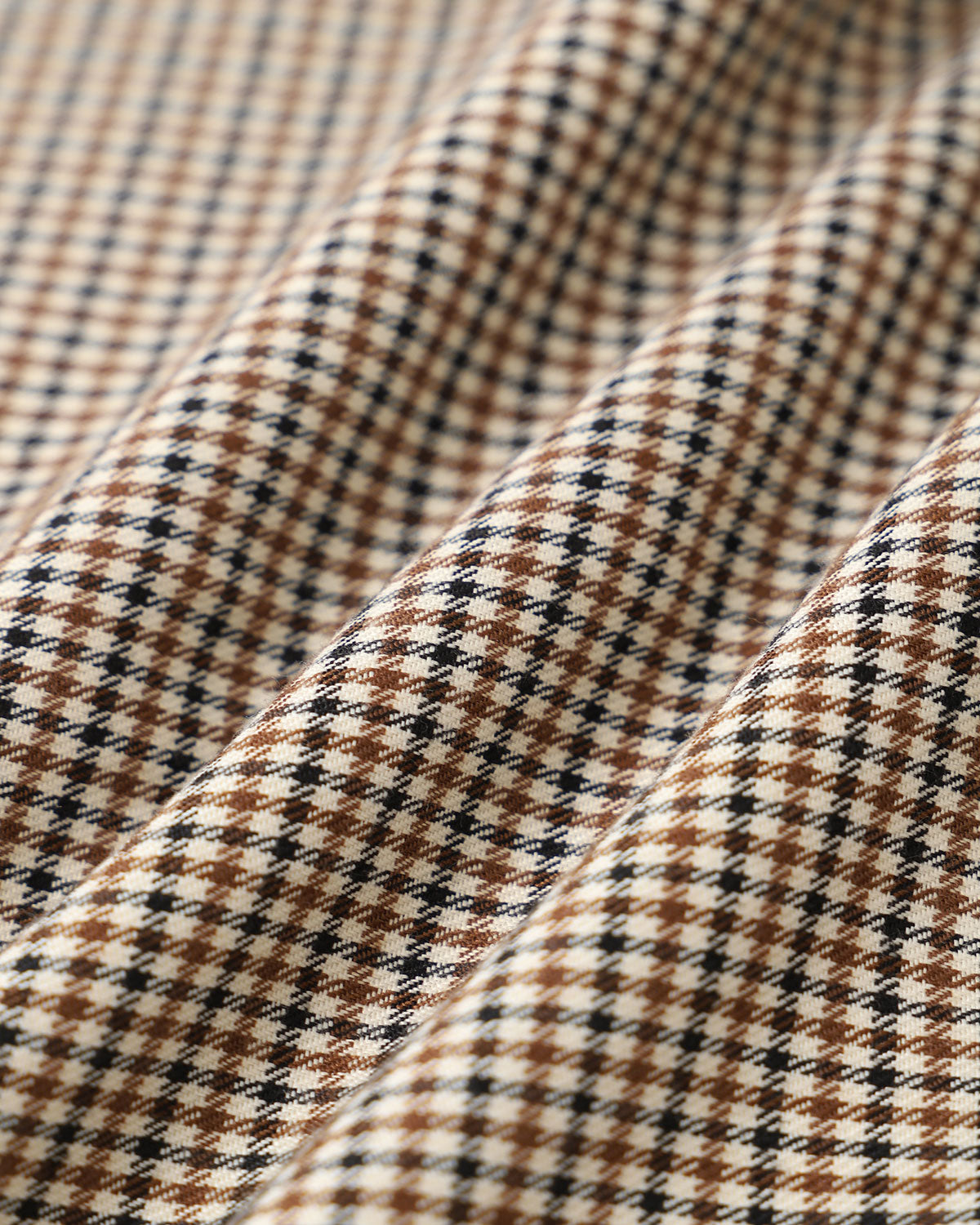 Kahverengi Kareli Düz Pantolon