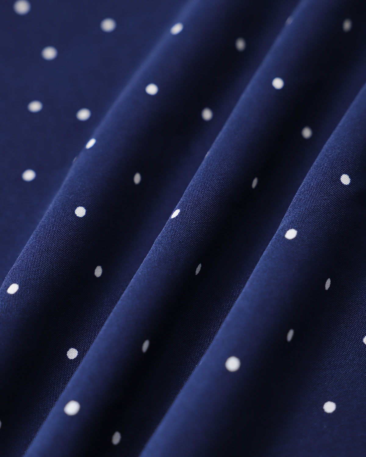 Mavi Polka Dot Askılı Maksi Elbise