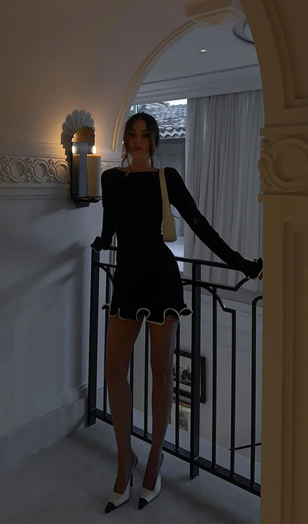 Volanlı Mini Elbise