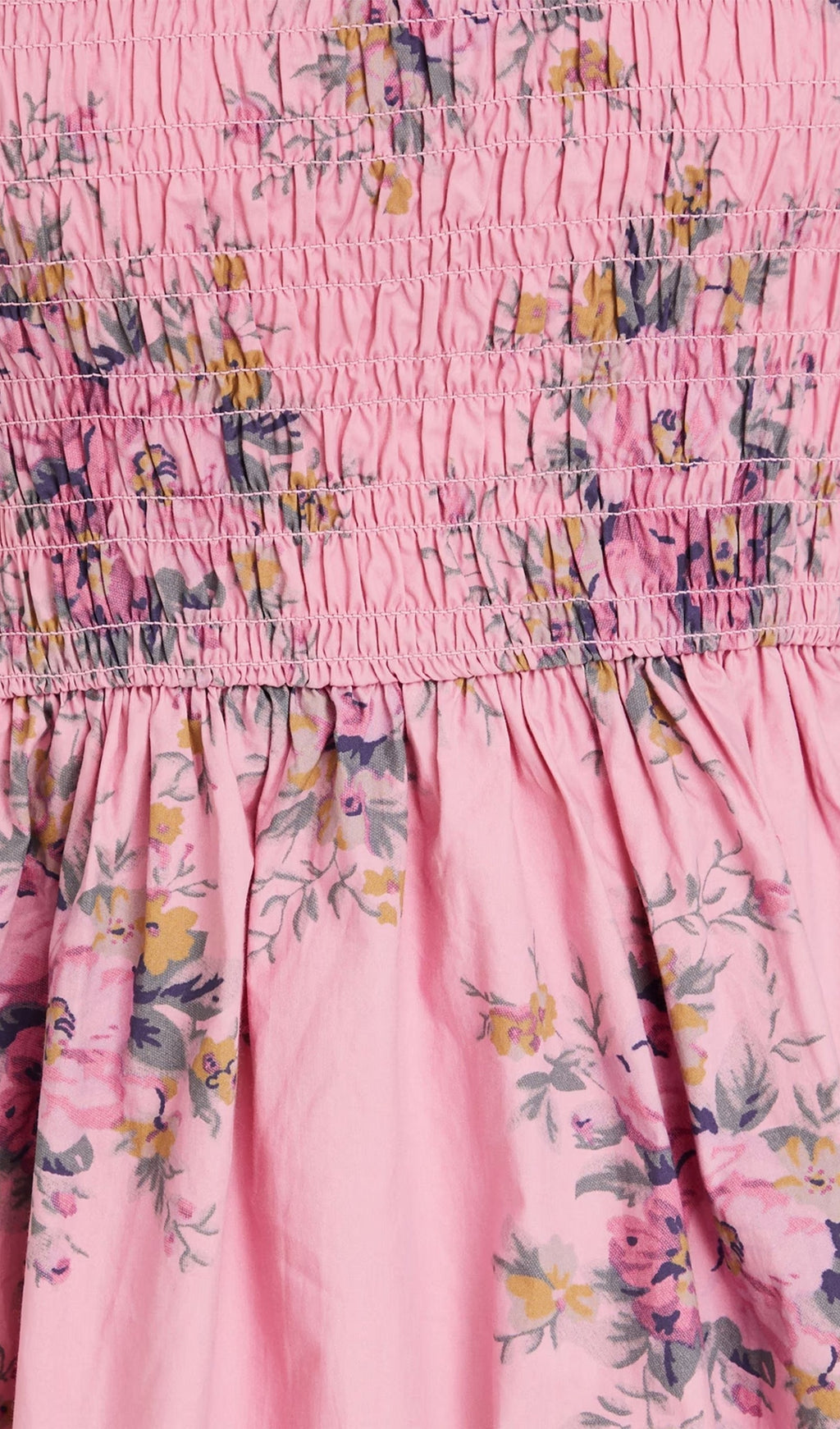 Çiçek Desenli Pamuklu Mini Elbise