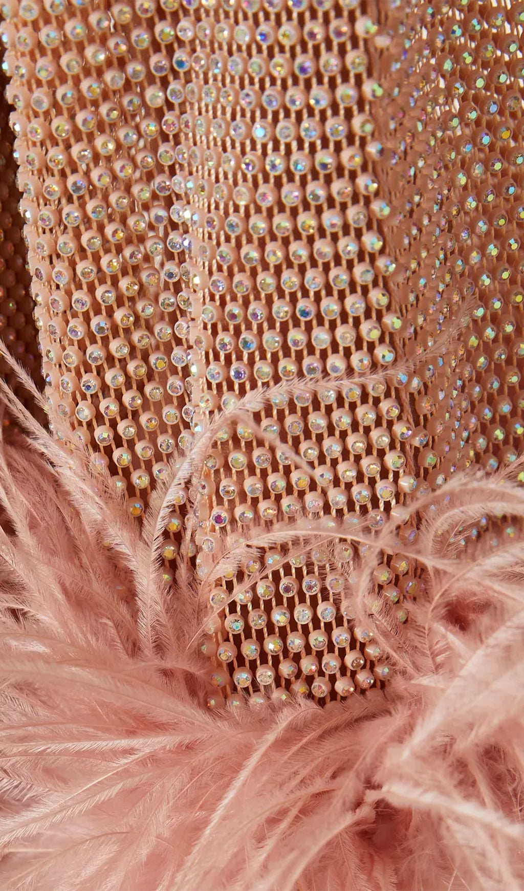 Şeffaf Taşlı Mini Elbise