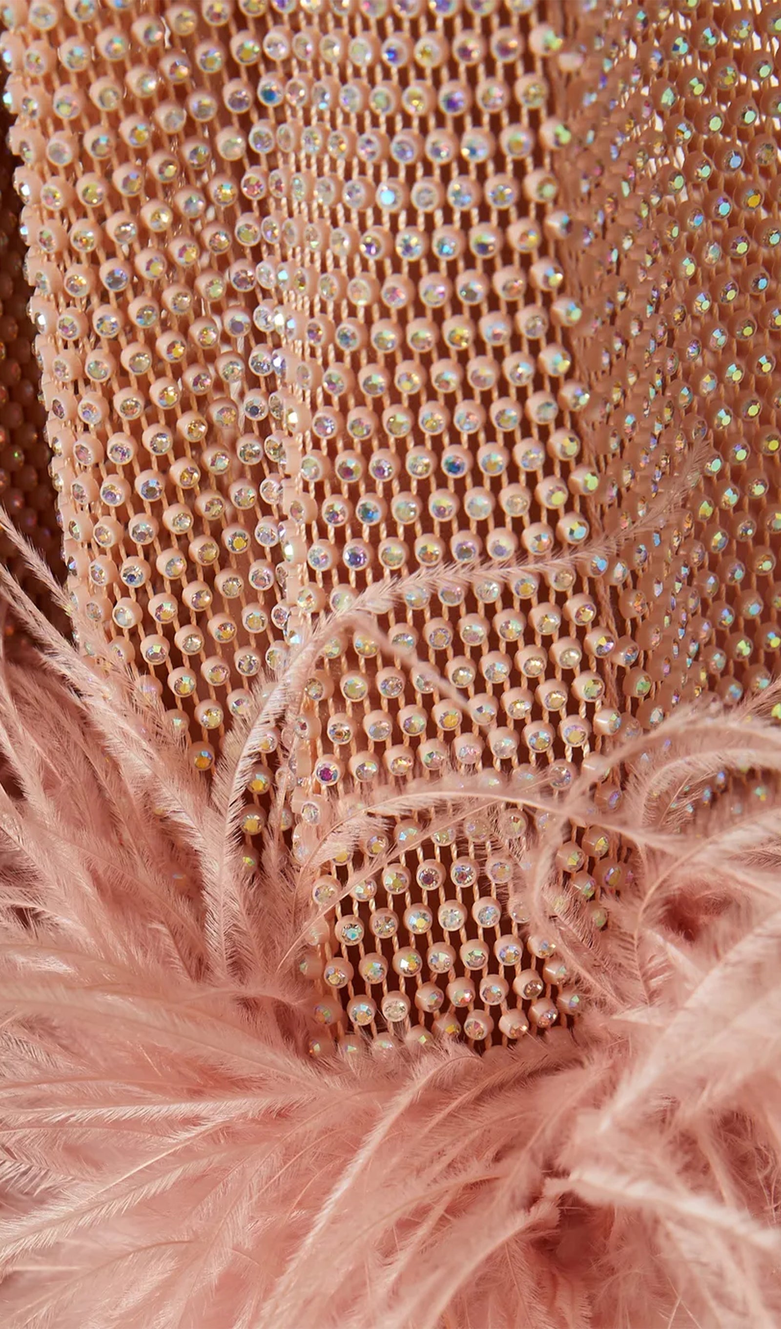 Şeffaf Taşlı Mini Elbise