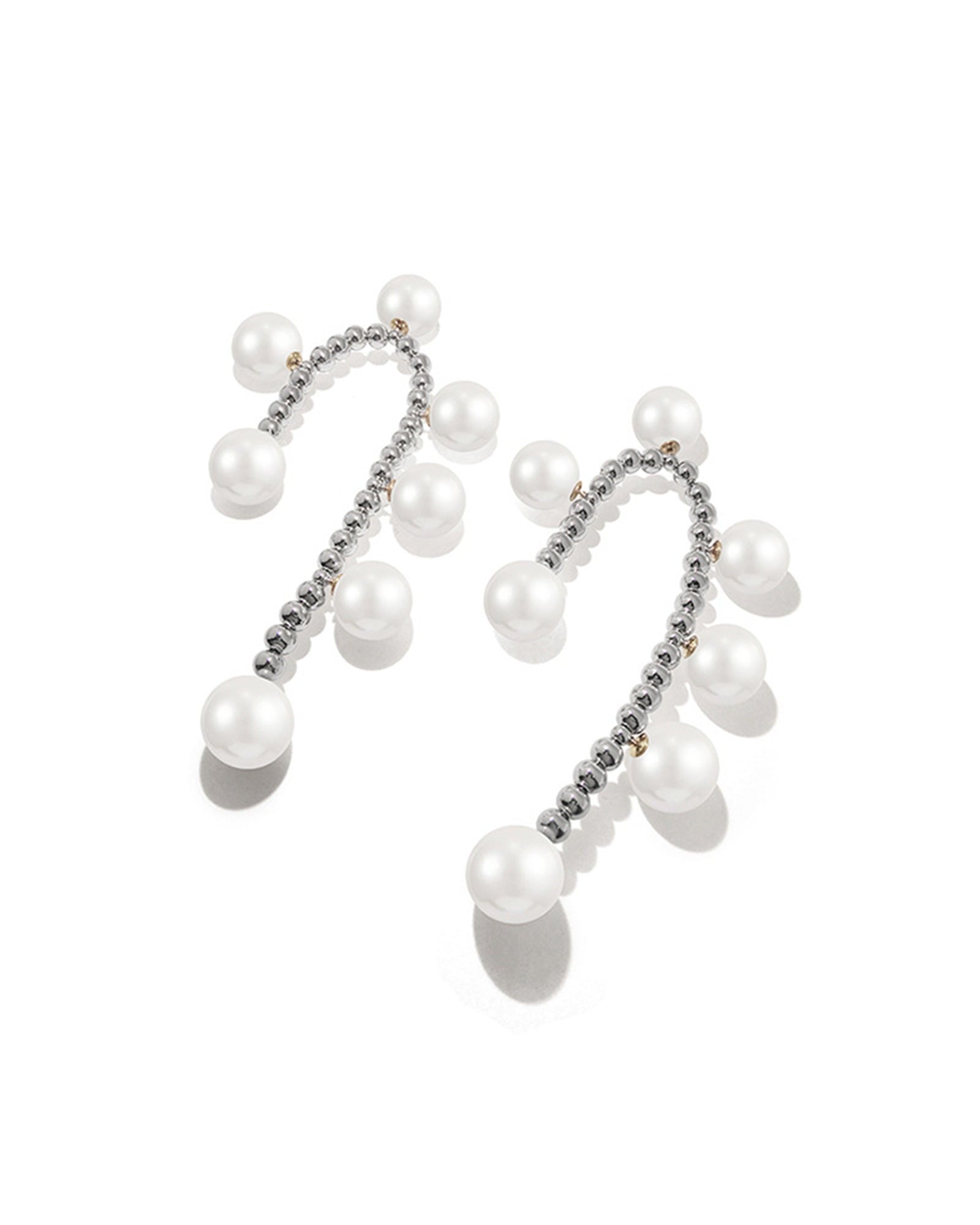 İnci Boncuklu Sarkan Küpeler