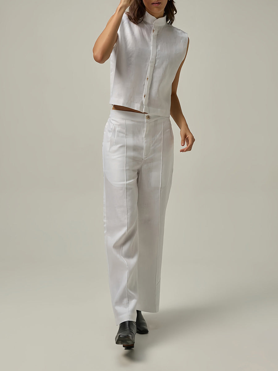 Dik Yaka Pantolon Takımı