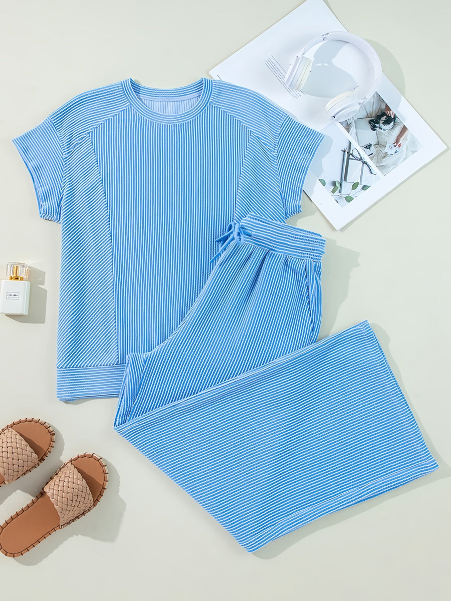 Çizgili Pantolon Takımı