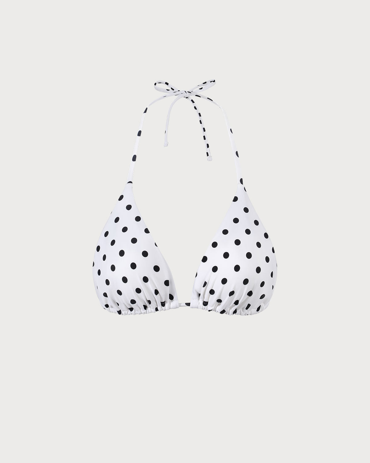 Puantiyeli Üçgen Bikini Üstü