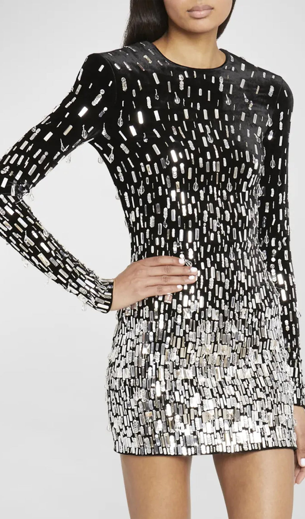 Degrade Kristal Mini Elbise