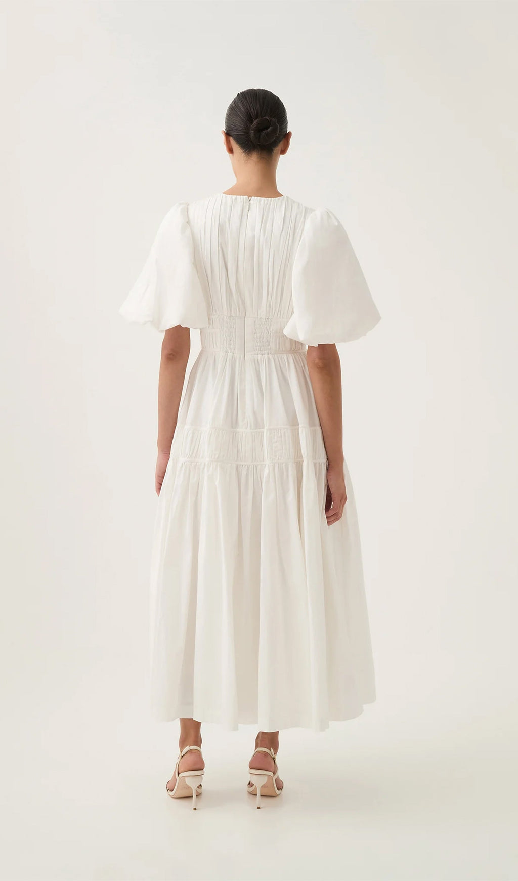 Fallingwater Fırfırlı Midi Elbise