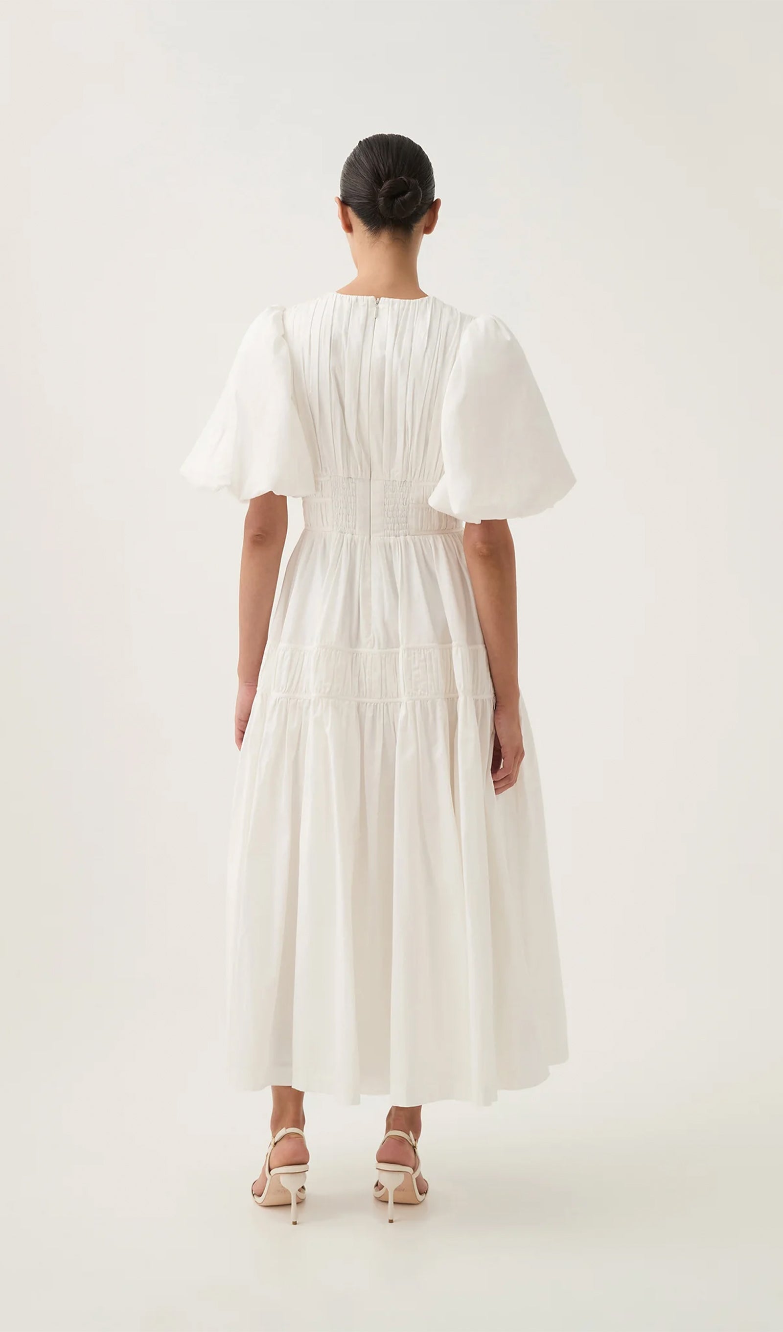 Fallingwater Fırfırlı Midi Elbise