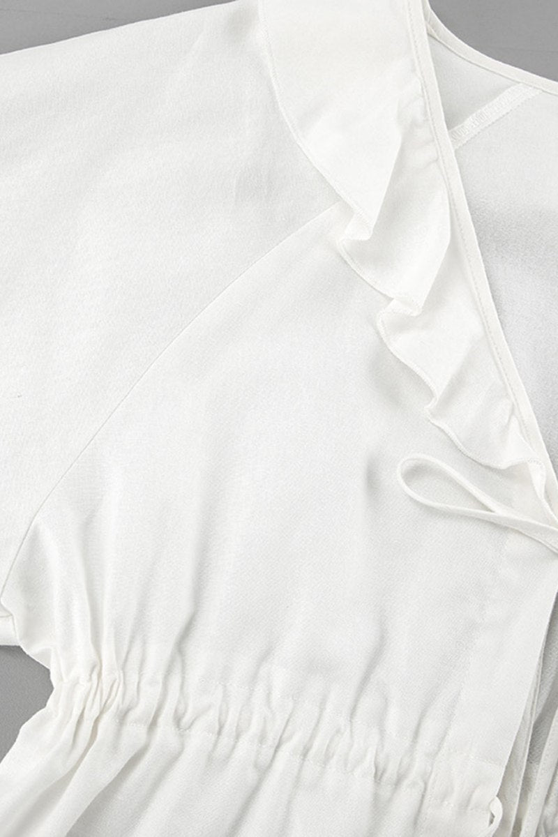 Fırfırlı Bağcıklı Şort Takımı