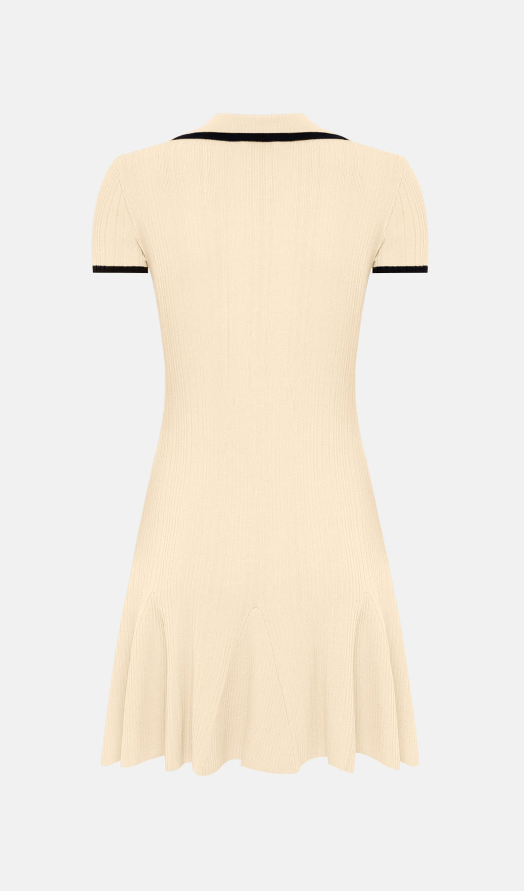 Kontrast Detaylara Sahip Mini Ribanalı Elbise