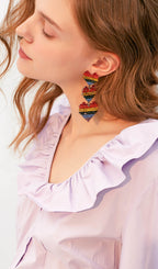 Kalp Sallantılı Damla Küpeler