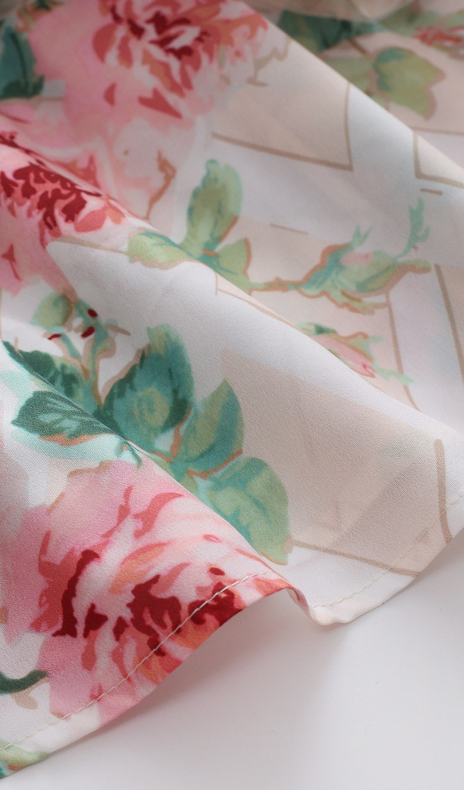 Omuz Açık Çiçekli Volanlı File Uzun Elbise