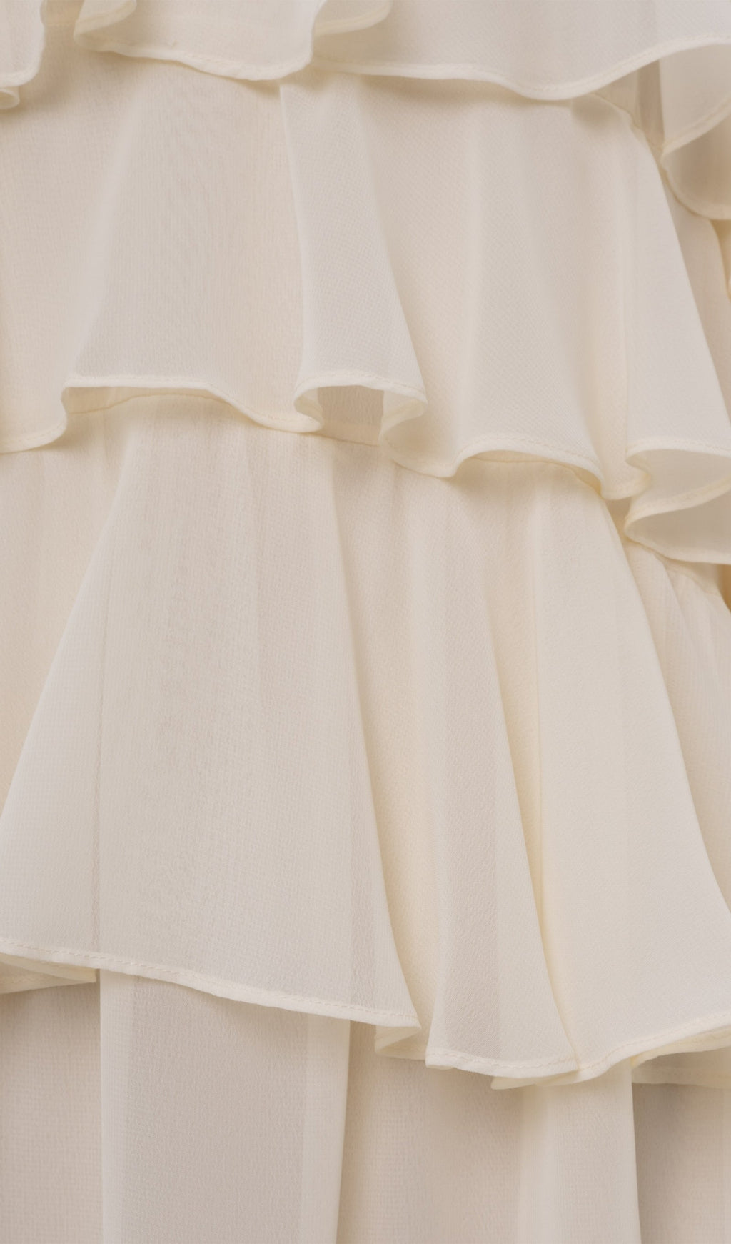 Volanlı Düz Uzun Elbise