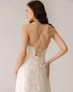 Kayısı Jakarlı Korse Slip Maxi Elbise