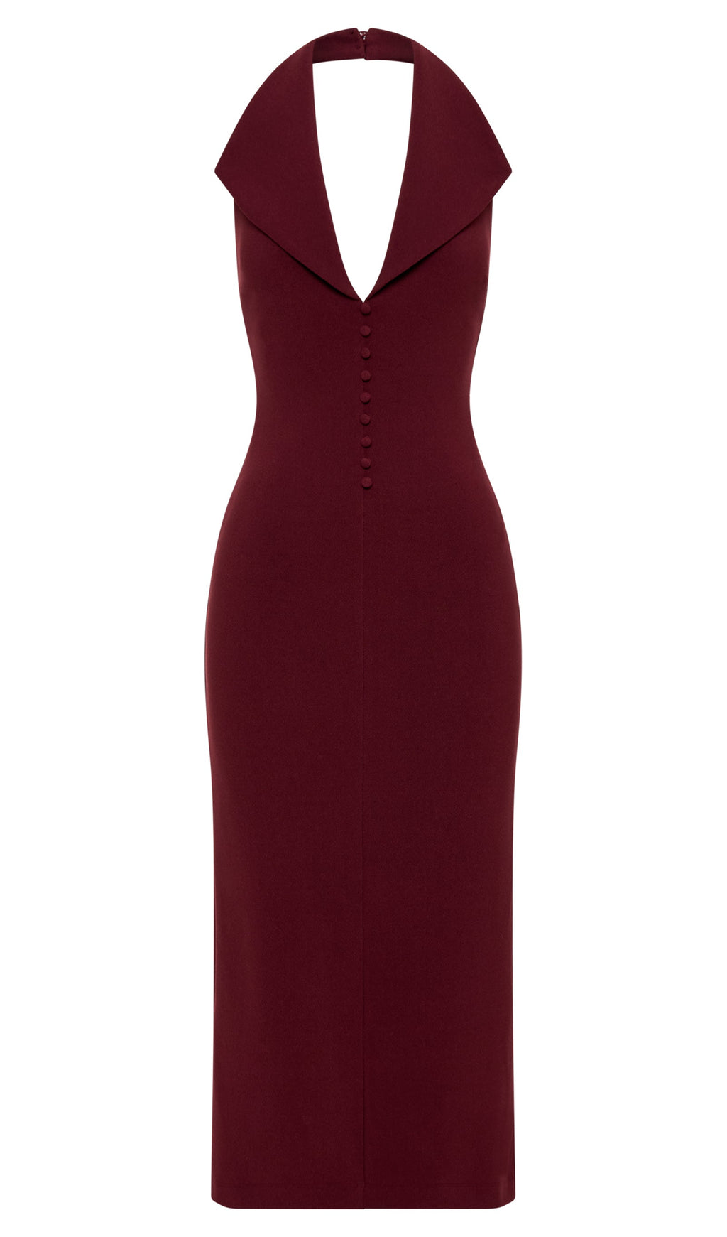 Krep Askılı Midi Elbise