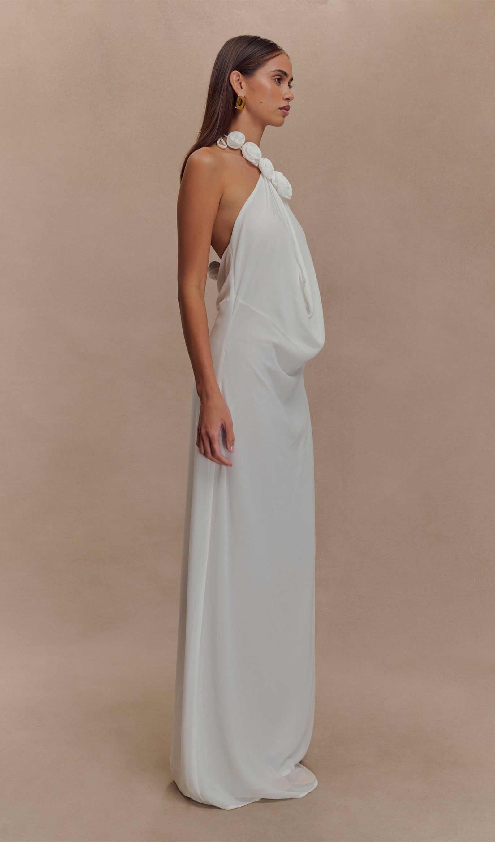 Kapüşonlu Uzun Elbise