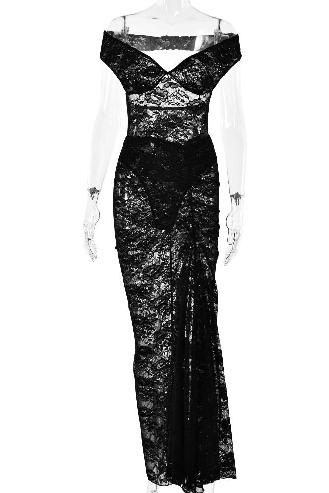 Dantelli Sırt Dekolteli Takım