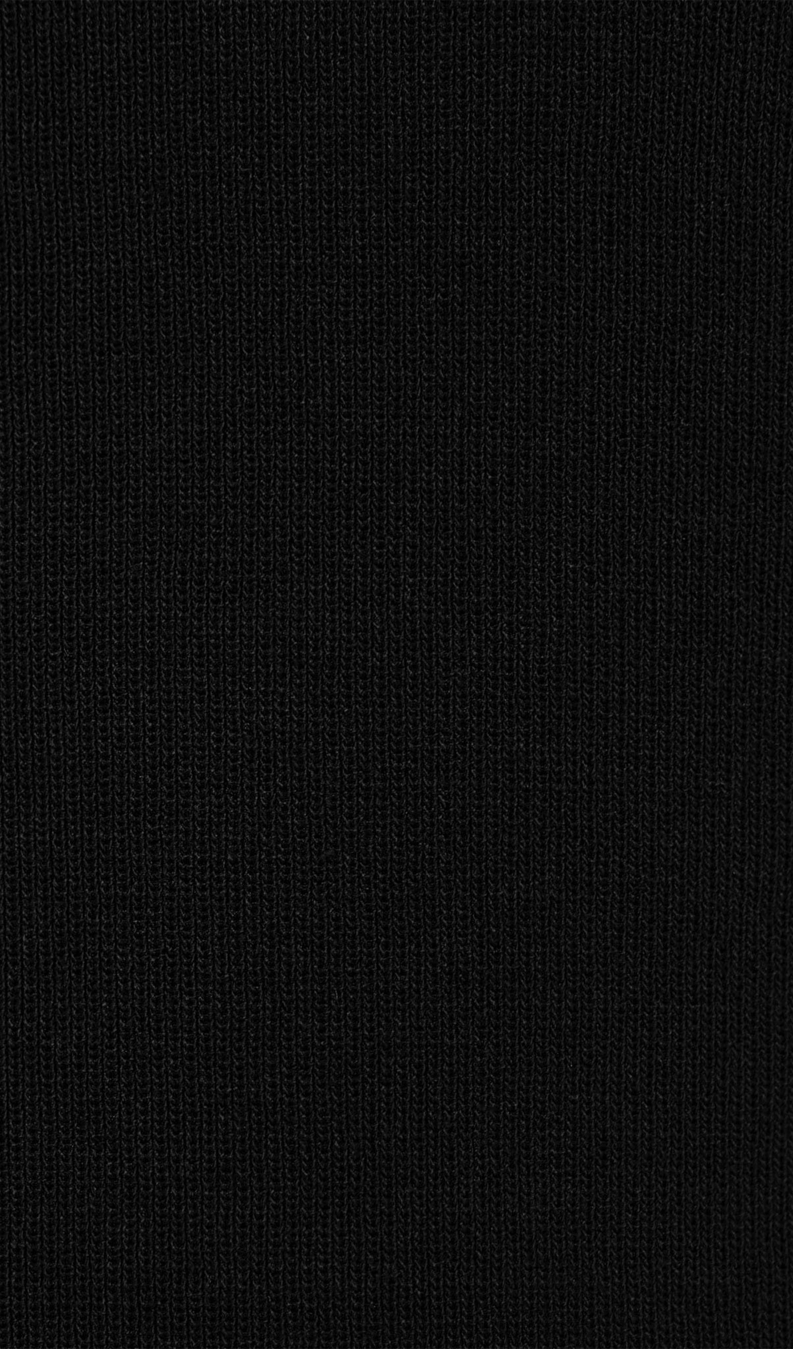 Siyah Renkli Kontrast Kenarlı Örme Mini Elbise