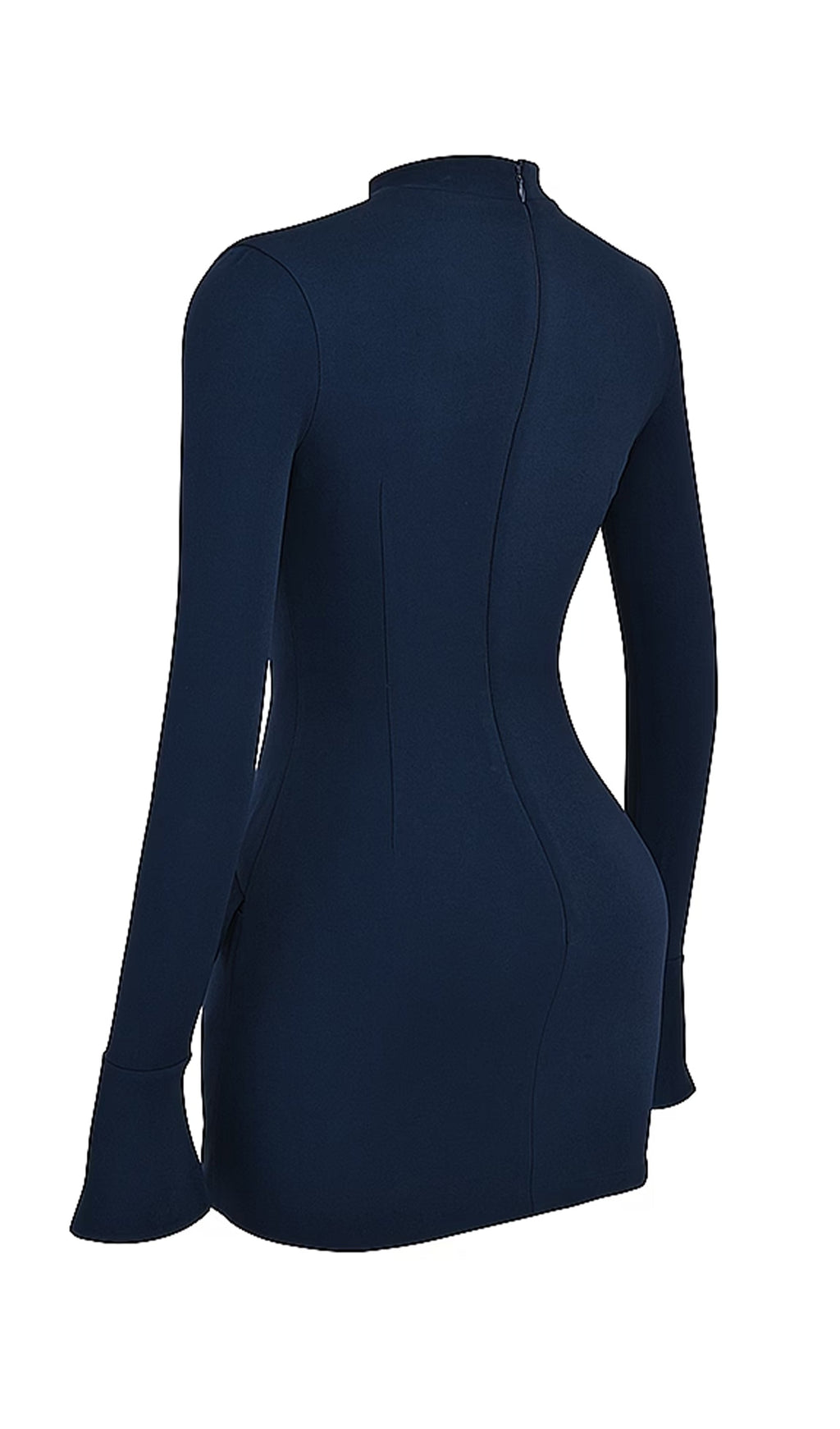 Düz İnce Kalçaya Oturan Mini Elbise