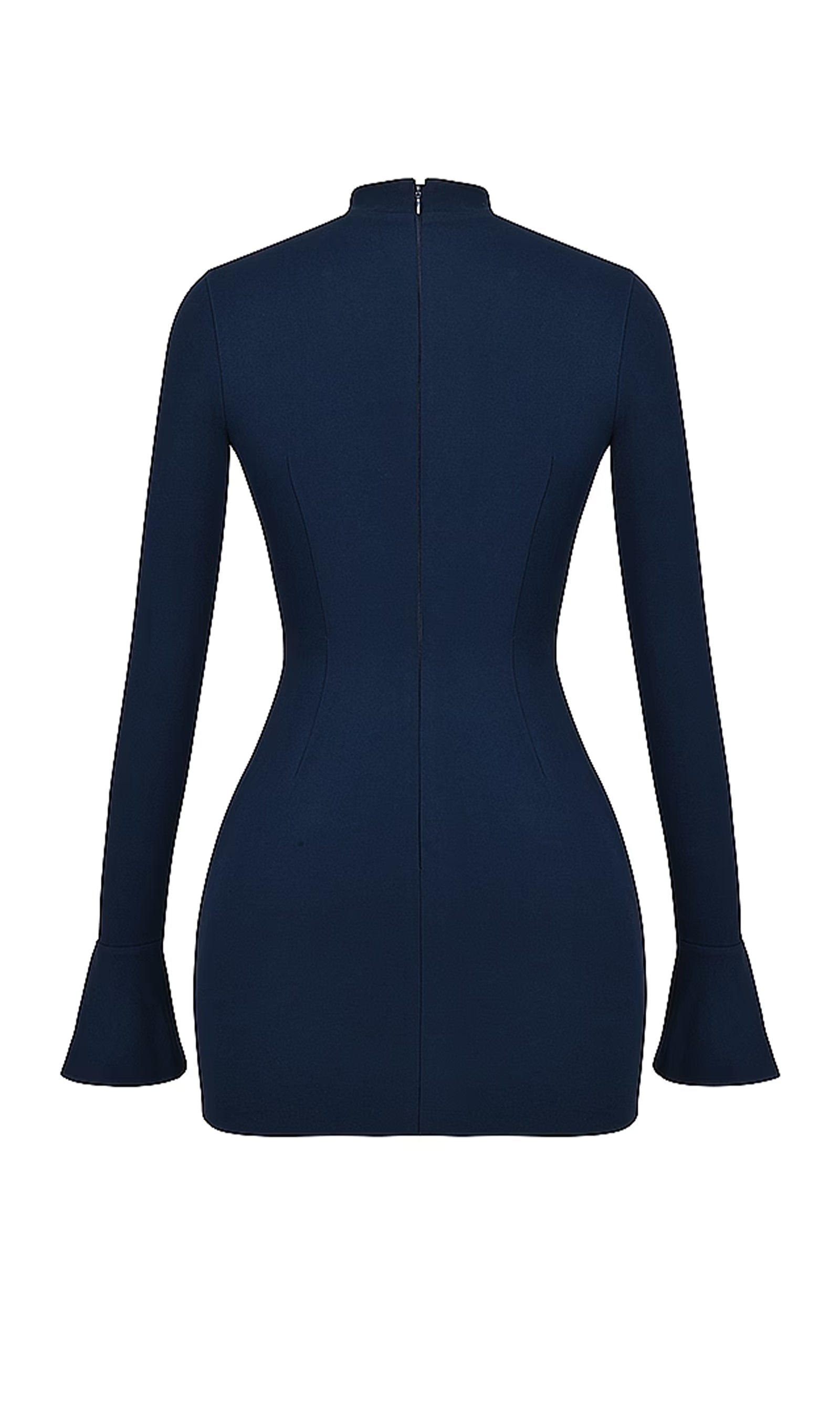 Düz İnce Kalçaya Oturan Mini Elbise