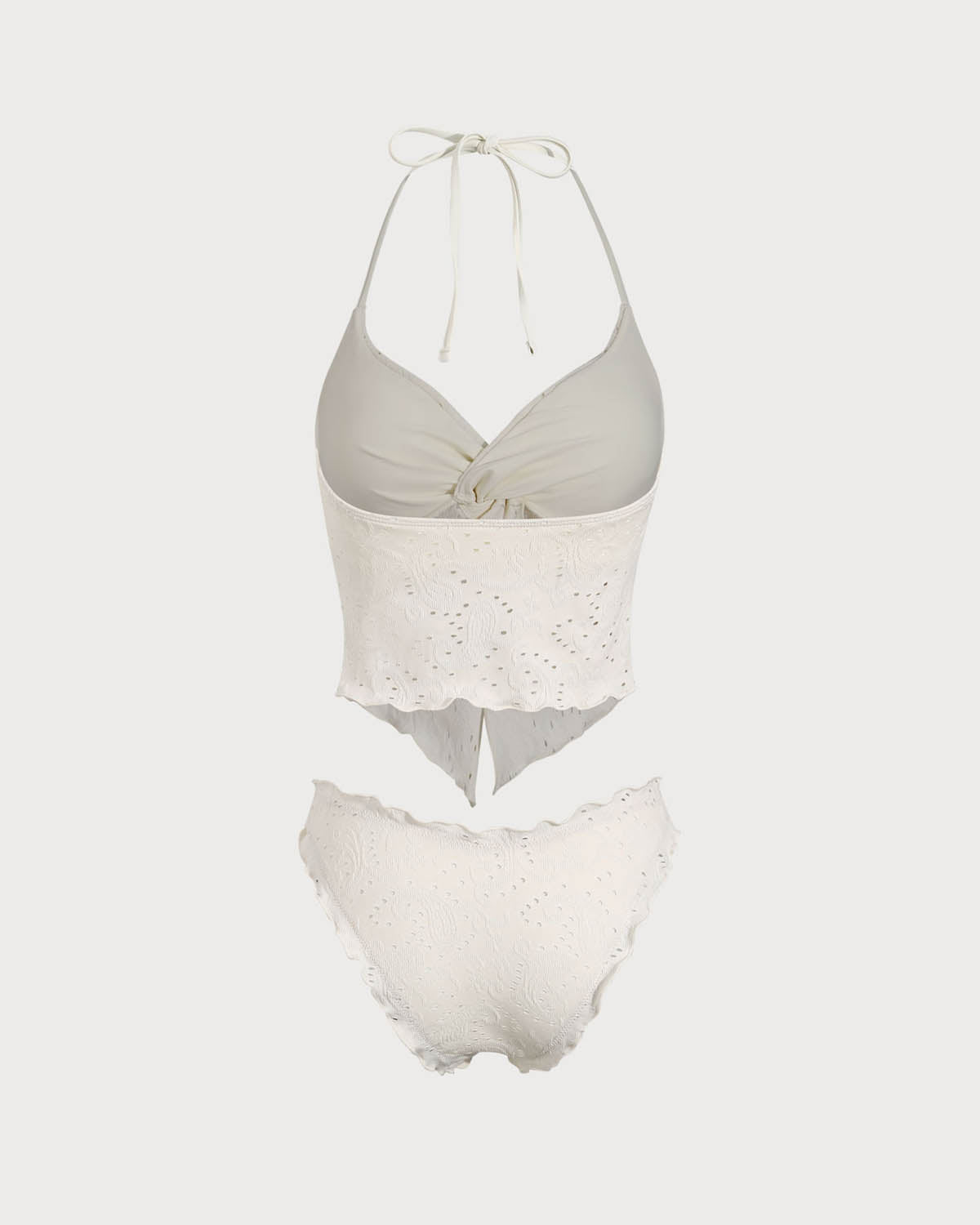 Beyaz Twist Tankini Mayo