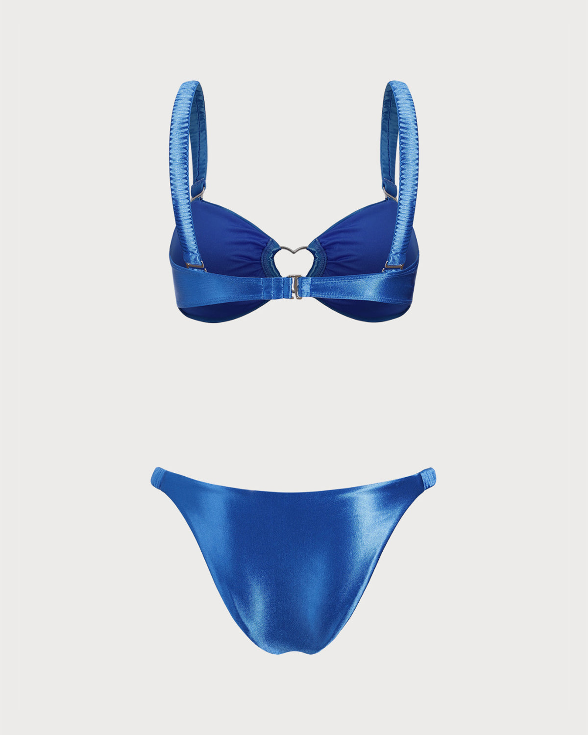 Mavi O-Ring Kesimli Bralette Bikini Seti