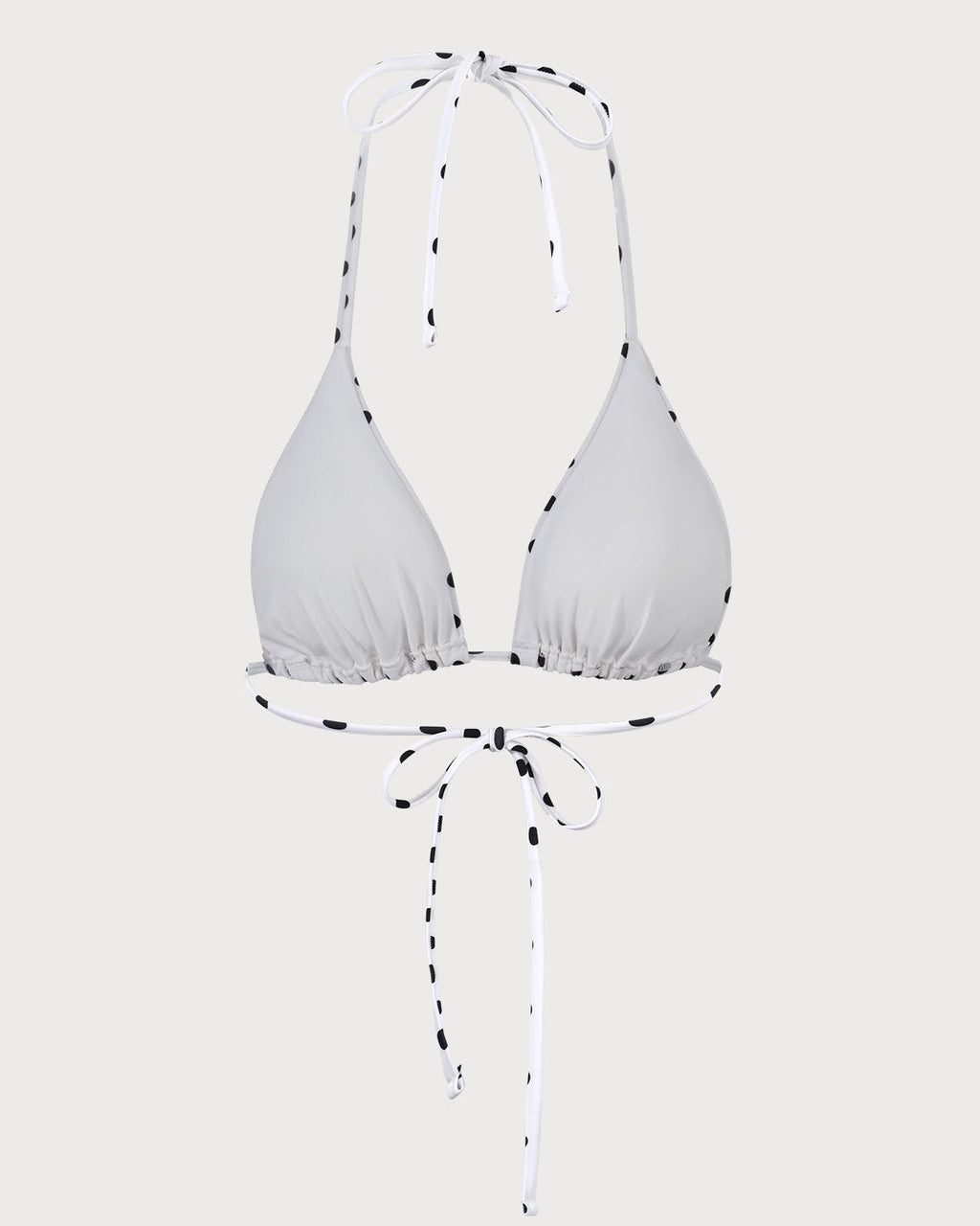Puantiyeli Üçgen Bikini Üstü
