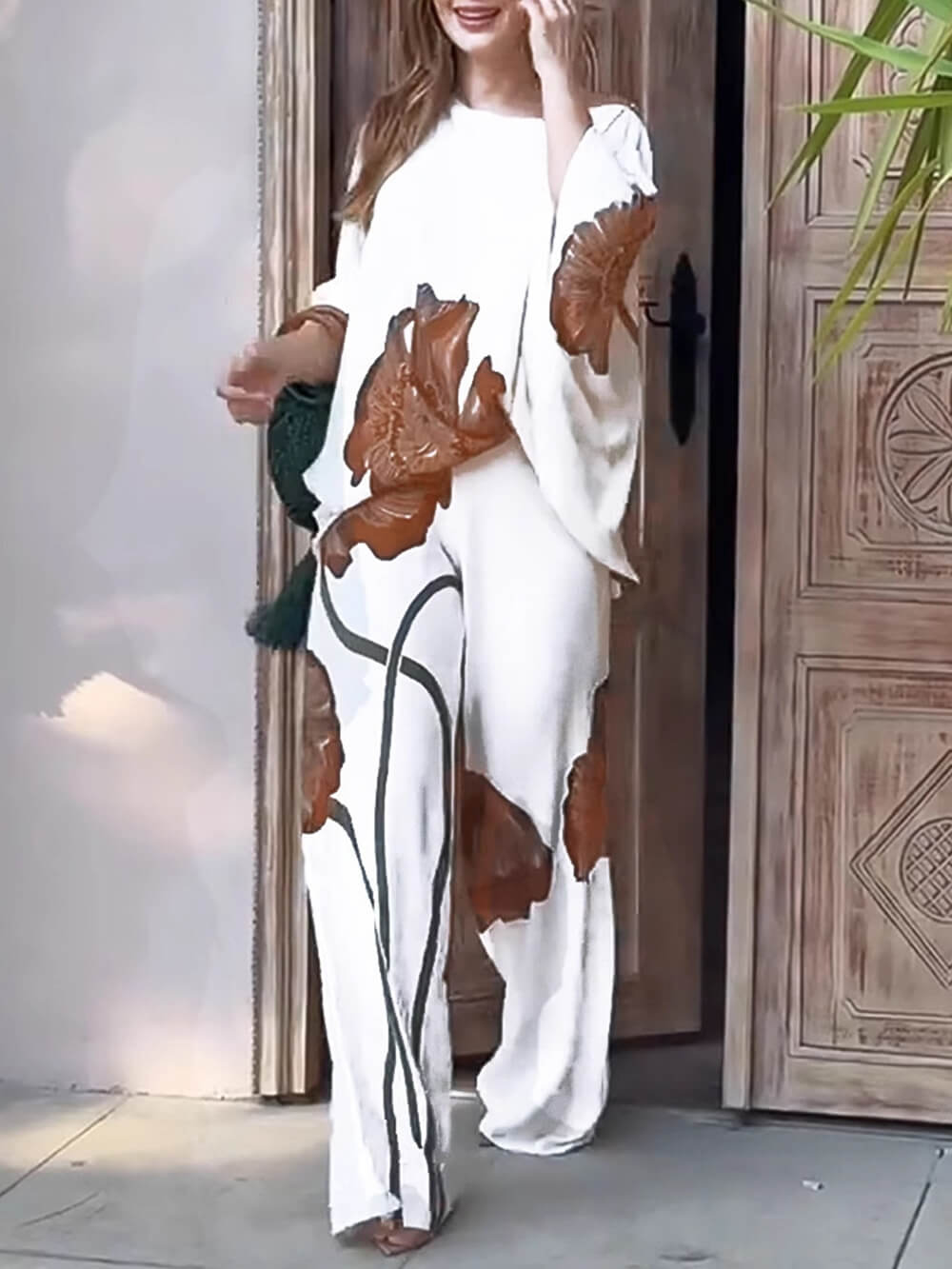 Çiçek Desenli Salaş Takım