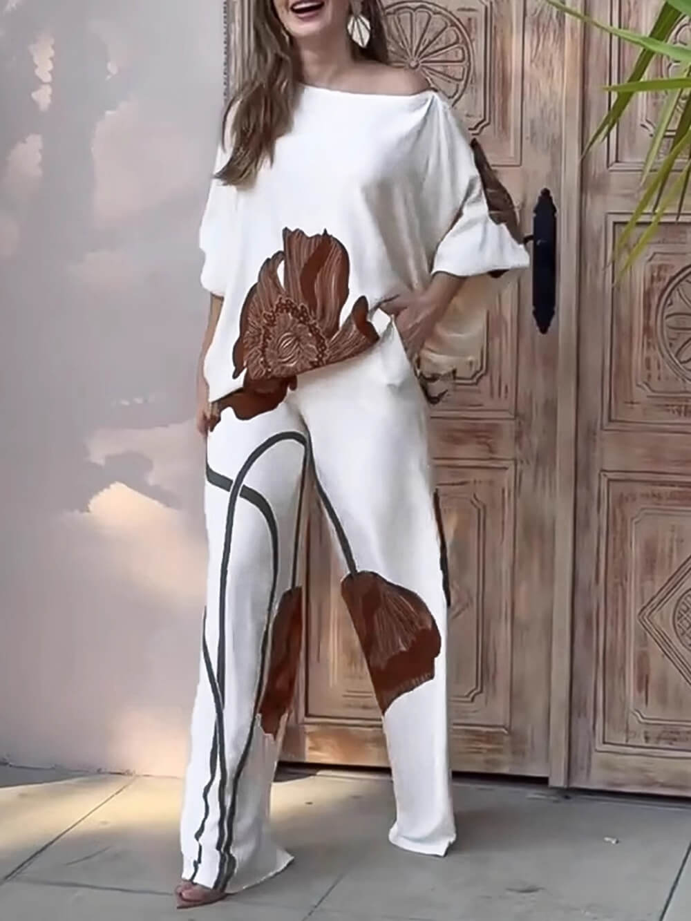 Çiçek Desenli Salaş Takım