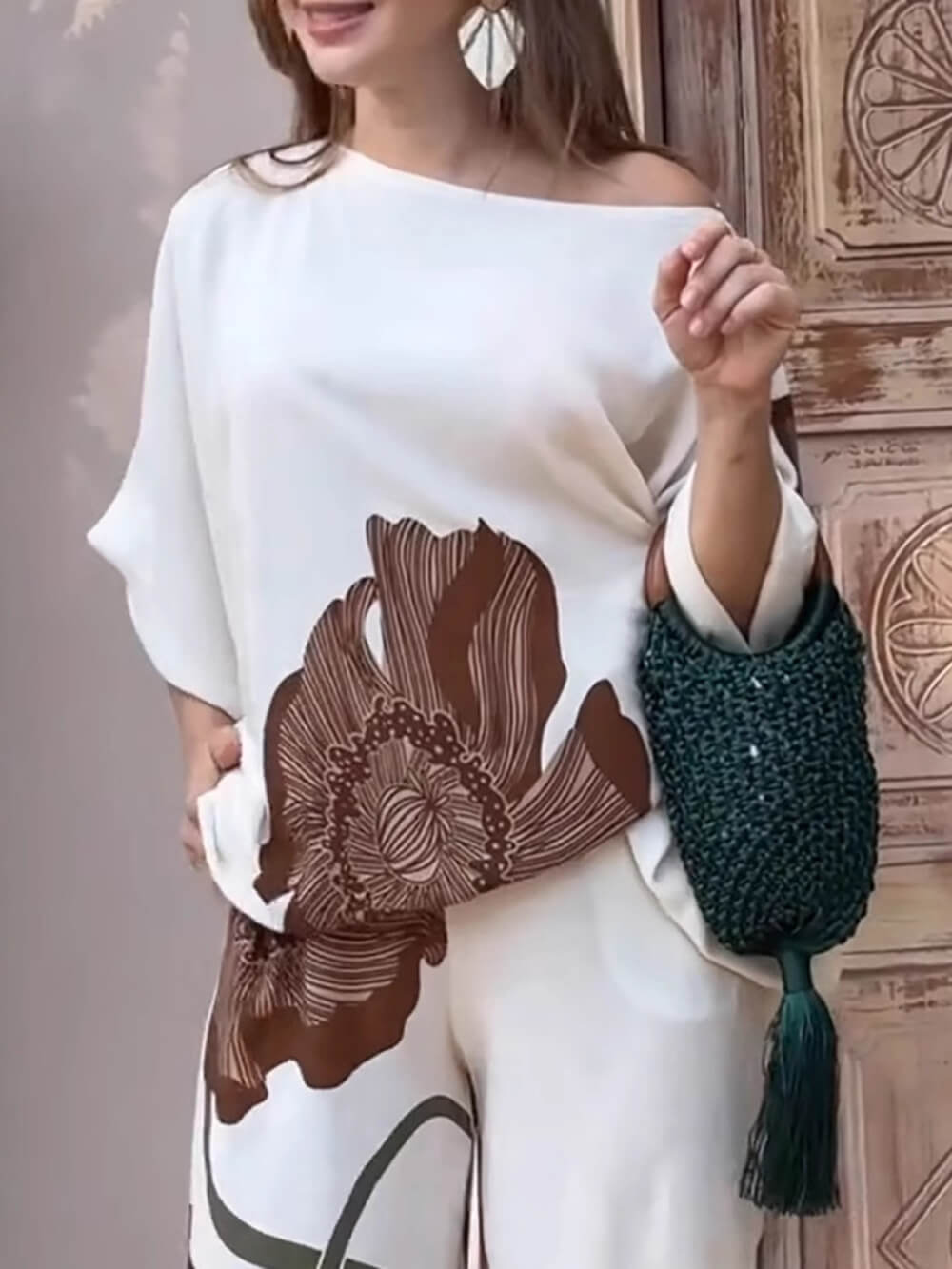 Çiçek Desenli Salaş Takım