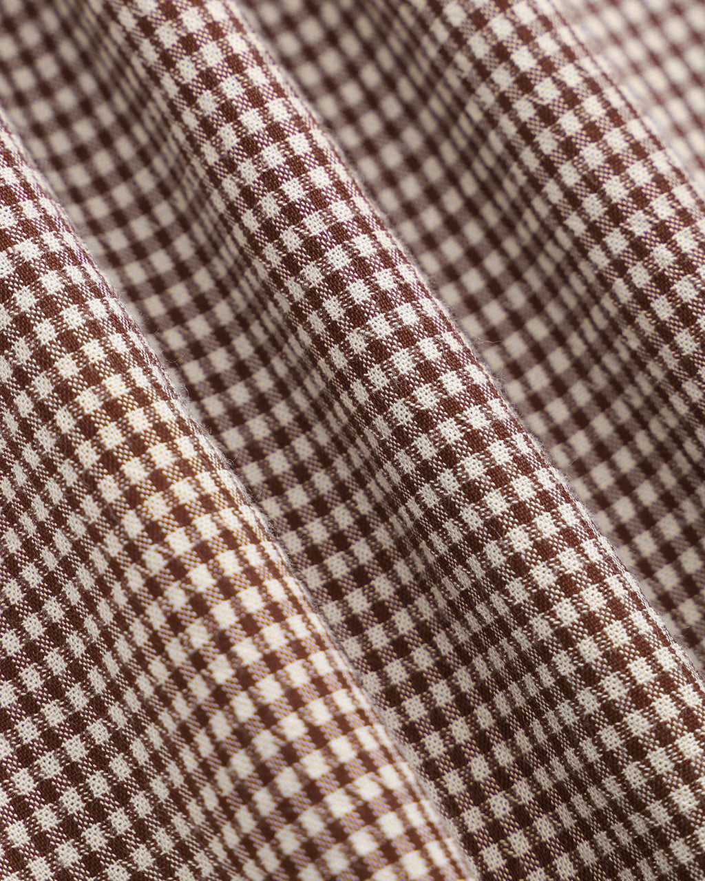 Kadın Kayık Yaka Kahverengi Ekose Mini Elbise