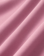 Pembe Kare Yaka Slip Pileli Mini Elbise