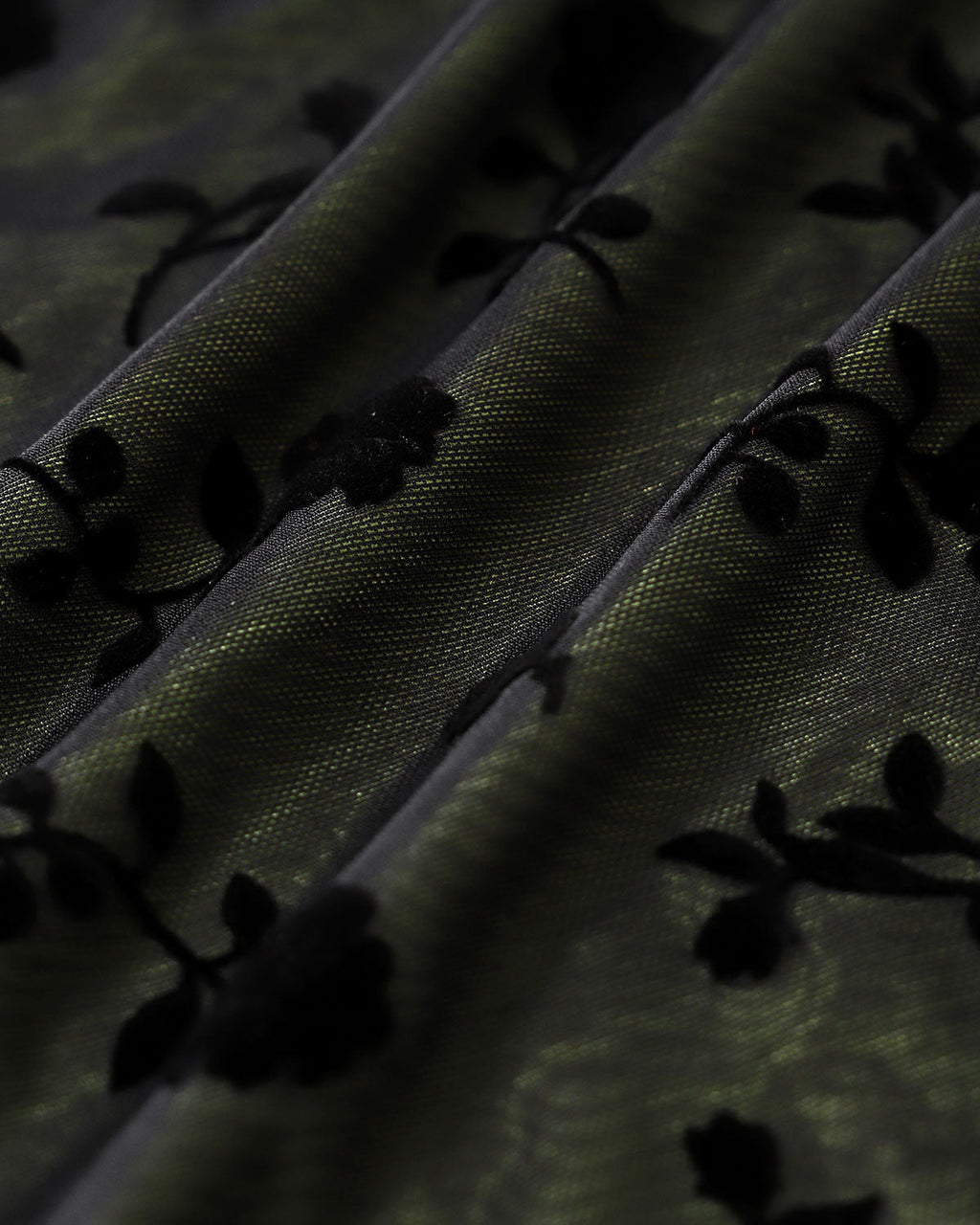 Siyah Çiçekli File Düz Mini Etek