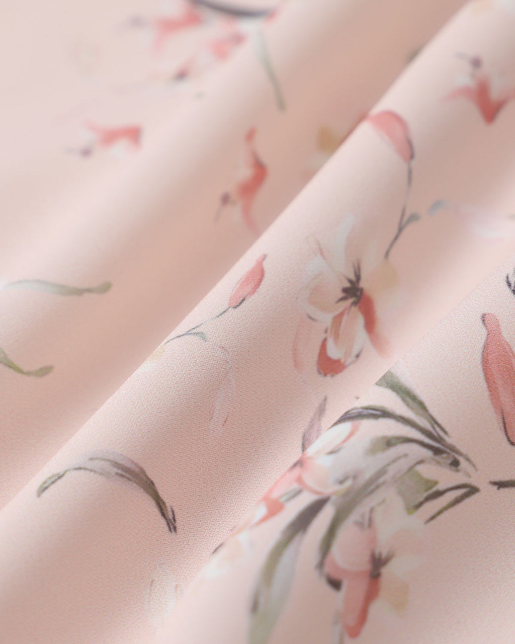 Pembe Çiçekli A Kesim Slip Mini Elbise