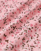 Pembe Çiçekli Dantelli Korse Slip Mini Elbise