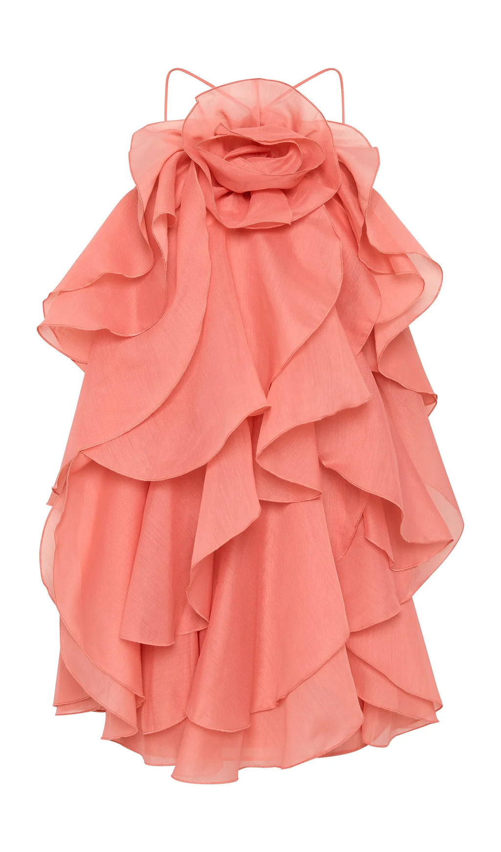 Askılı Katmanlı Mini Elbise