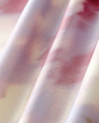 Pembe Çiçekli Denizkızı Slip Midi Elbise