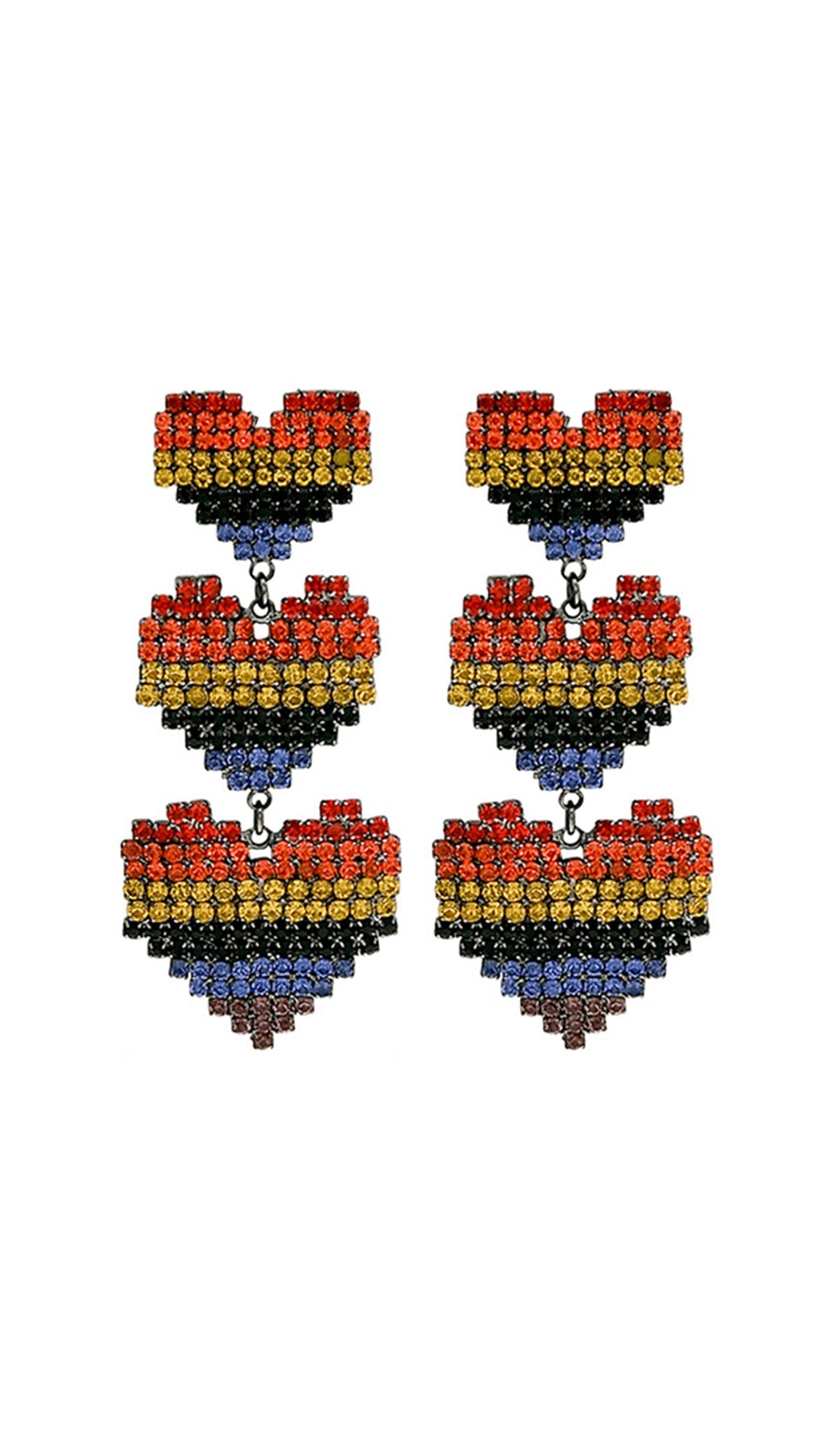 Kalp Sallantılı Damla Küpeler