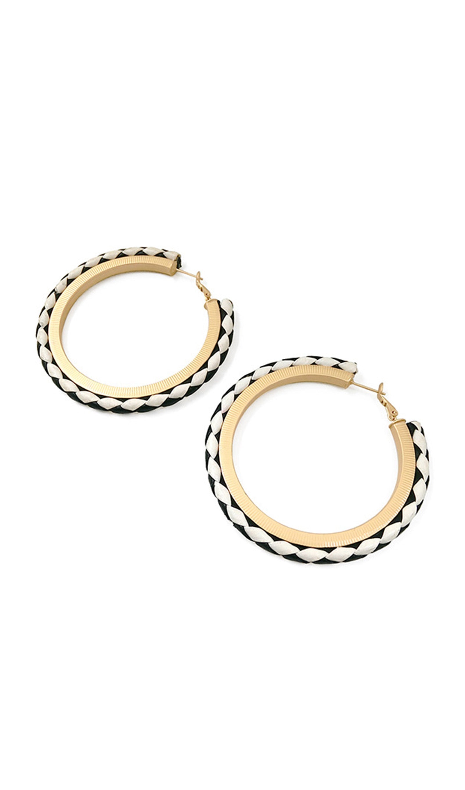 Suni Deri Yuvarlak Halka Küpeler