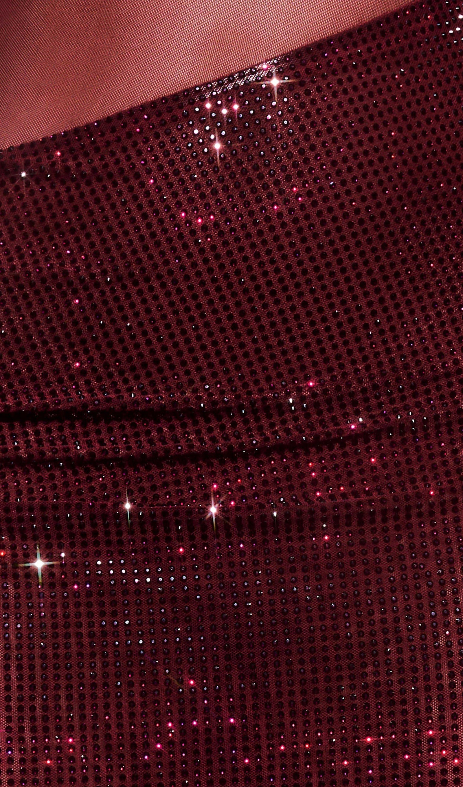 Pırlanta Omuz Açık Maksi Elbise