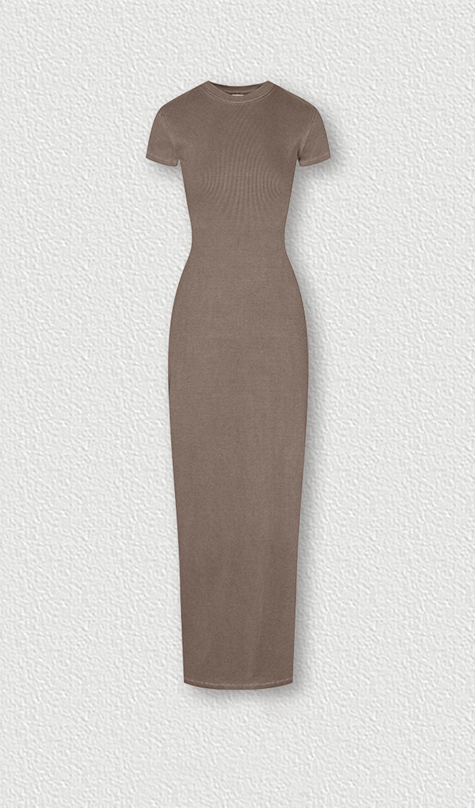 Jersey Vücuda Oturan Midi Elbise