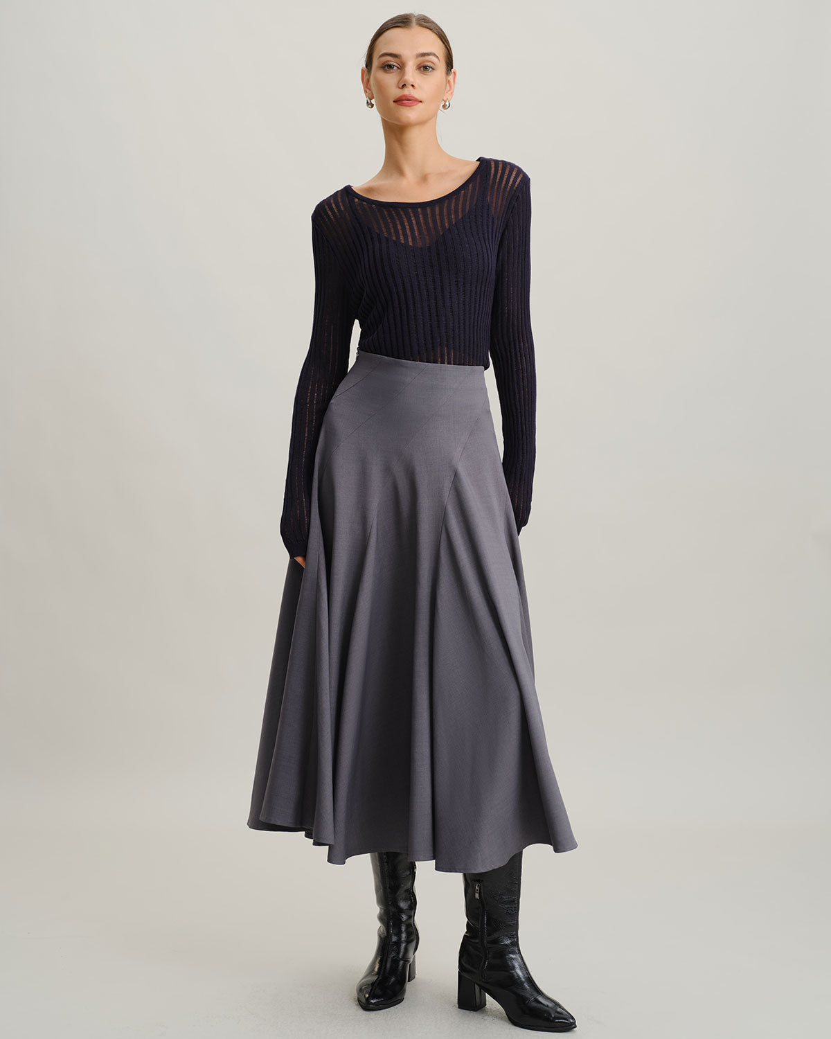 Lacivert Kazak İki Parçalı Takım