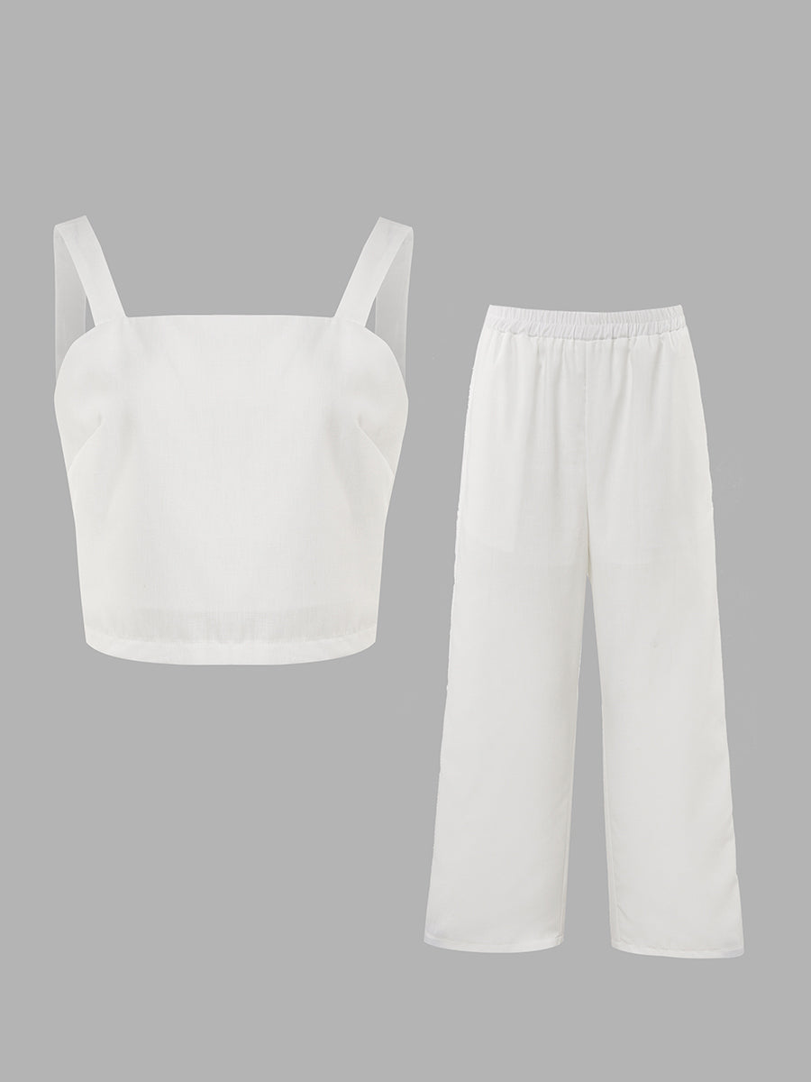 Crop Pantolon Takımı