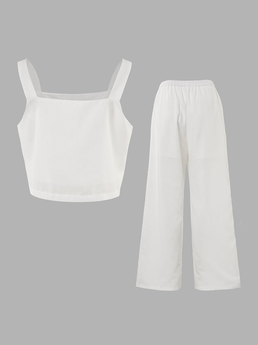 Crop Pantolon Takımı